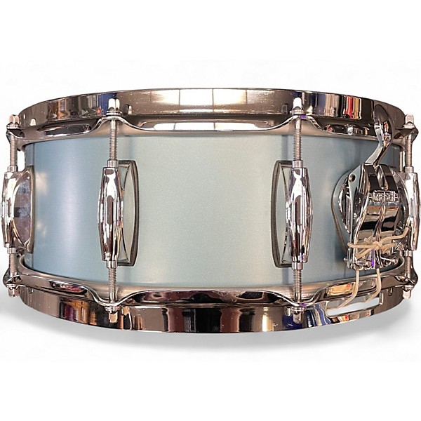 Used Gretsch Drums 4.5X14 Brooklyn Series Snare Satin Ice Blue Metallic Drum