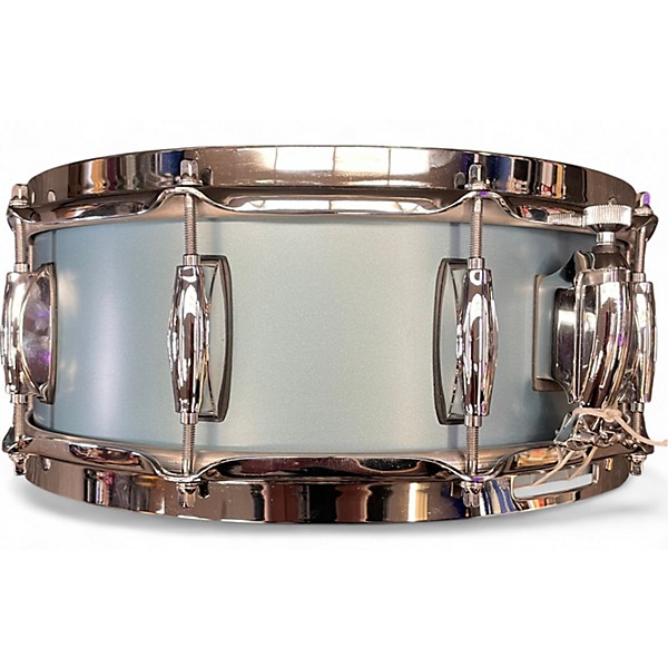 Used Gretsch Drums 4.5X14 Brooklyn Series Snare Satin Ice Blue Metallic Drum