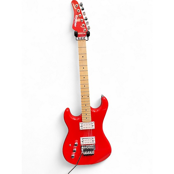 Used Kramer Pacer Classic Left Handed Red Metallic Electric Guitar