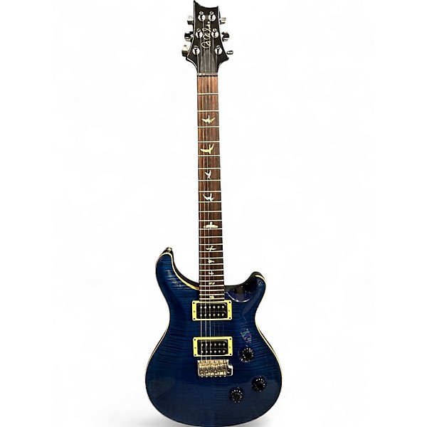 Used PRS CUSTOM 24 TEN TOP Whale Blue Solid Body Electric Guitar
