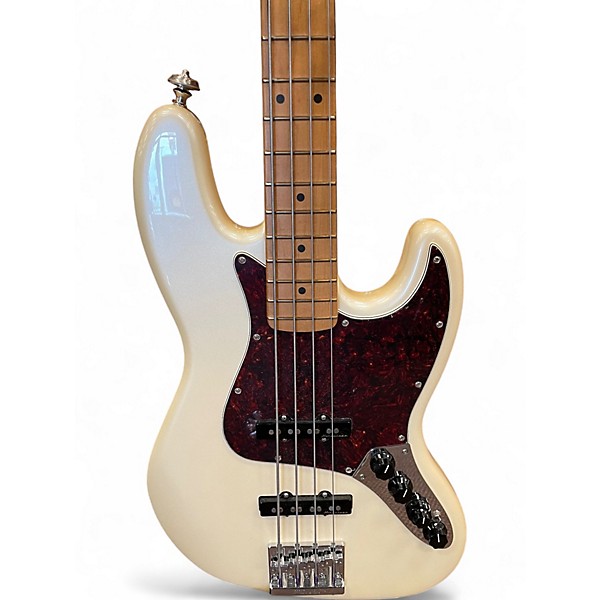 Used Fender Player Plus Jass Bass Olympic Pearl Electric Bass Guitar