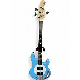 Used Sterling by Music Man Ray4HH  Chopper Blue Electric Bass Guitar