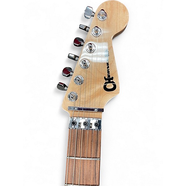 Used Charvel MJ San Dimas Style 1 HSH Transparent Green Burst Solid Body Electric Guitar