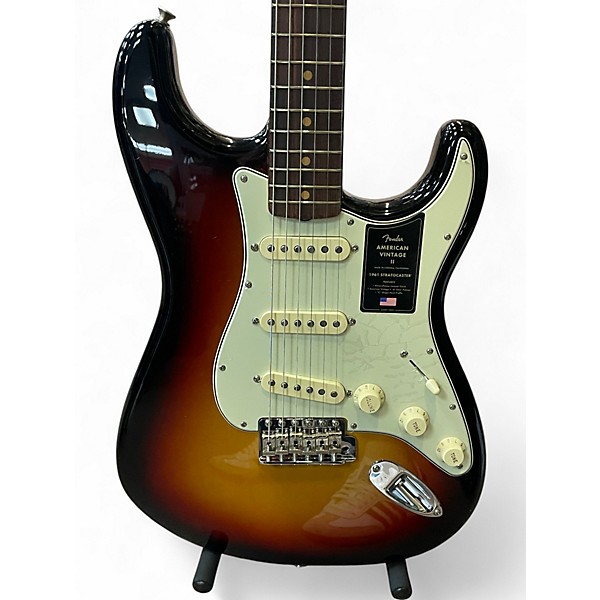 Used Fender 1961 American Vintage II 2 Tone Sunburst Solid Body Electric Guitar