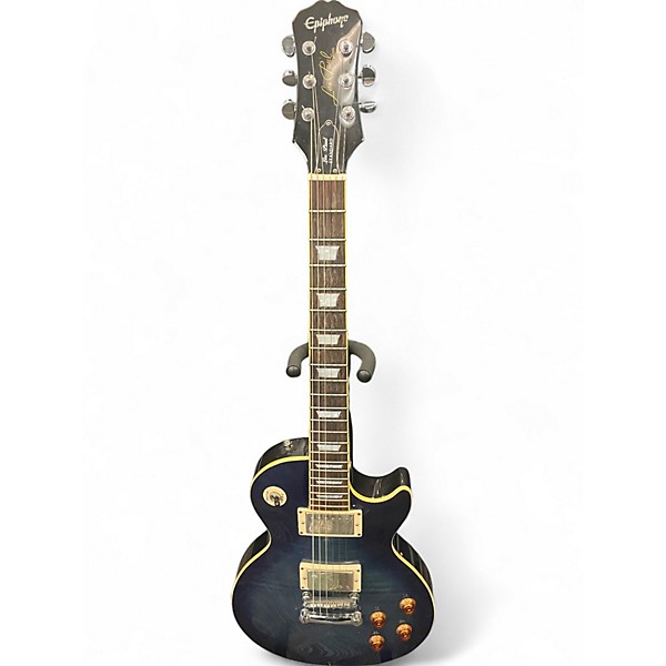 Used Epiphone Les Paul Standard Plus Blue Solid Body Electric Guitar
