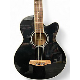 Used Ibanez AEB10BE Black Acoustic Bass Guitar