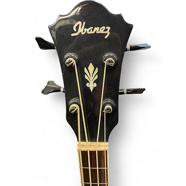 Used Ibanez AEB10BE Black Acoustic Bass Guitar