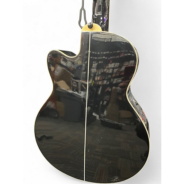 Used Ibanez AEB10BE Black Acoustic Bass Guitar