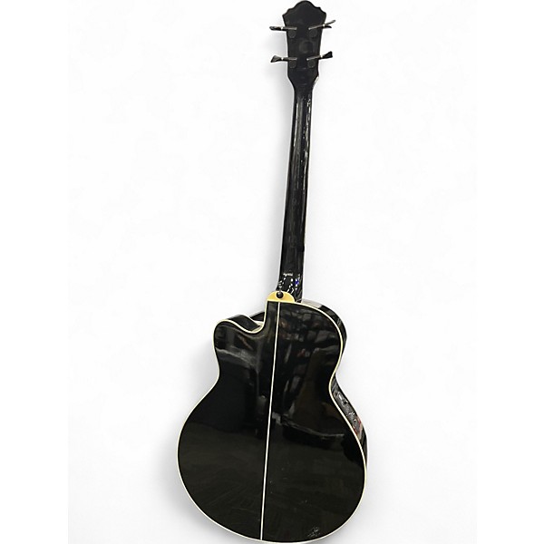 Used Ibanez AEB10BE Black Acoustic Bass Guitar