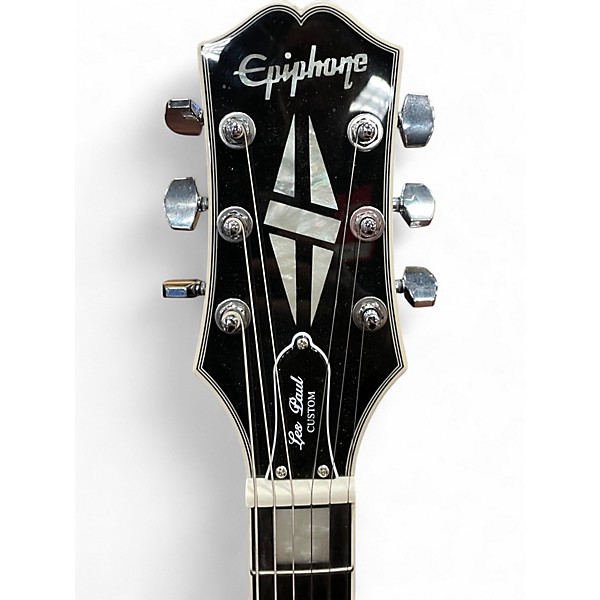 Used Epiphone Adam Jones Les Paul Custom Silver Burst Solid Body Electric Guitar