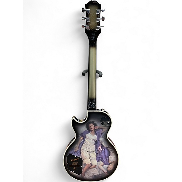 Used Epiphone Adam Jones Les Paul Custom Silver Burst Solid Body Electric Guitar