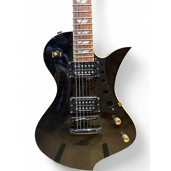 Used 2000s Fernandes Ravelle Custom Black Solid Body Electric Guitar
