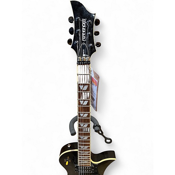 Used 2000s Fernandes Ravelle Custom Black Solid Body Electric Guitar