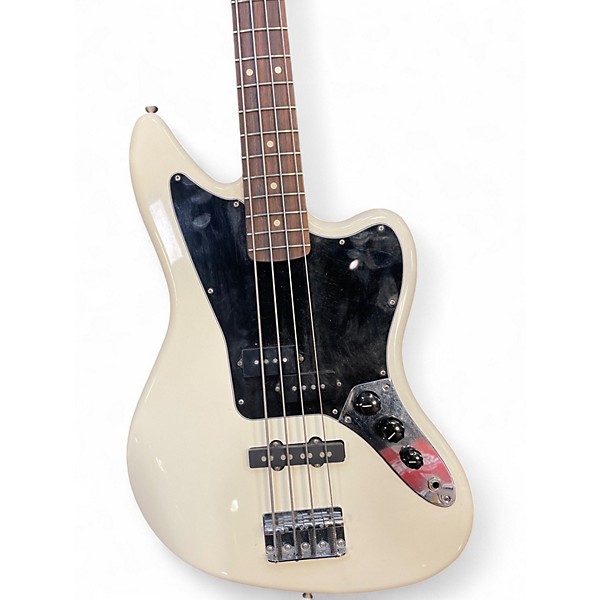 Used Fender Jaguar Bass Olympic White Electric Bass Guitar
