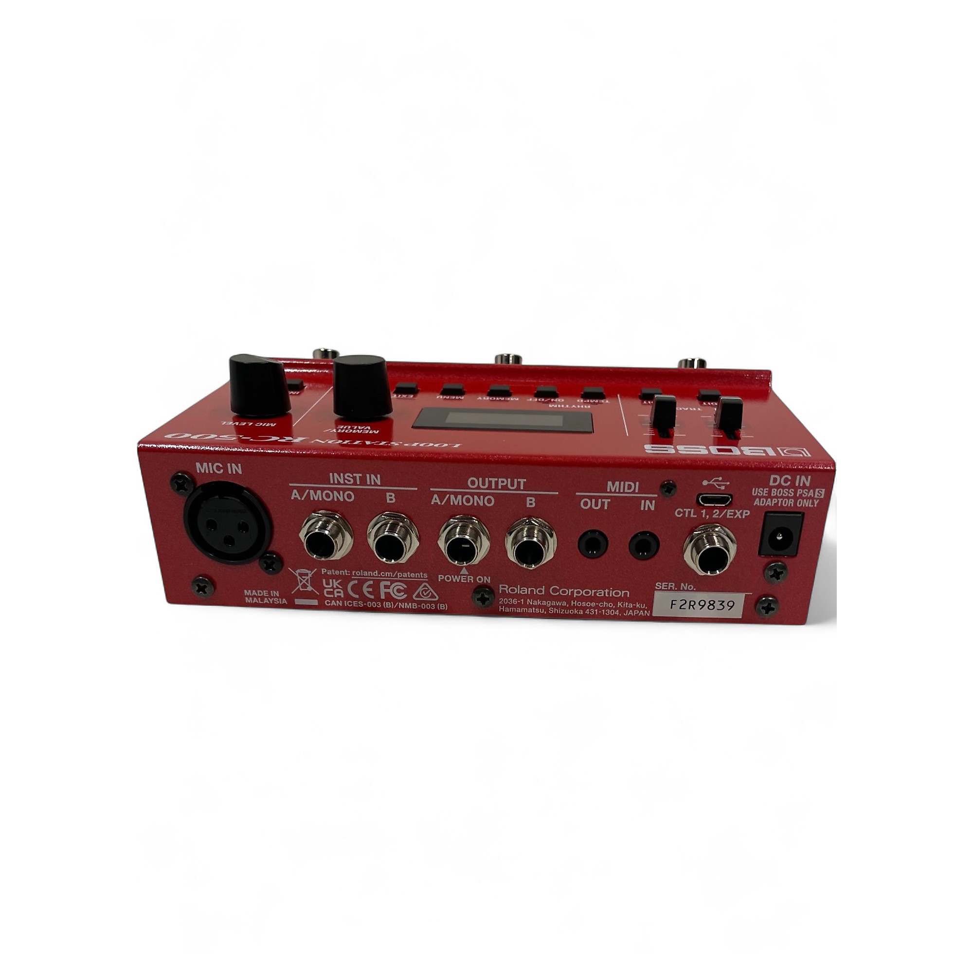 Used BOSS RC-500 Pedal | Guitar Center
