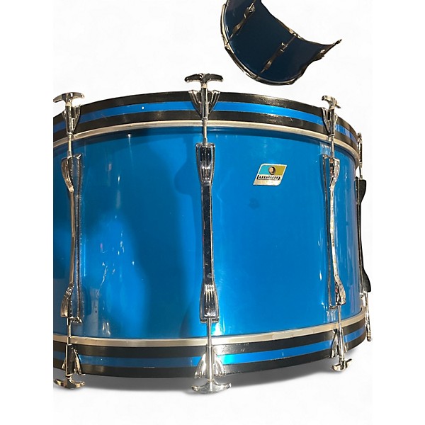 Vintage 1970s Ludwig 3 Piece 1970's Ludwig Kit Ocean Blue Drum Kit