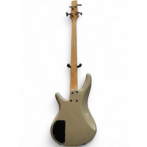 Used Ibanez SR400 Silver Electric Bass Guitar Silver