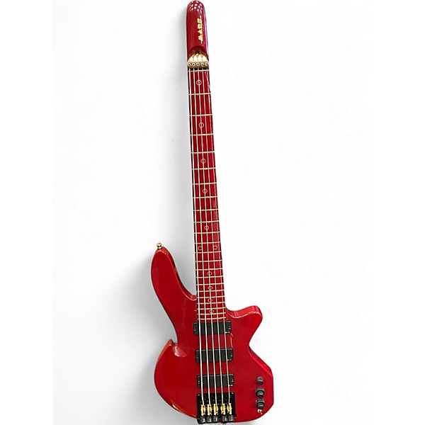 Used Mars dc 3 hollowpoint red Electric Bass Guitar