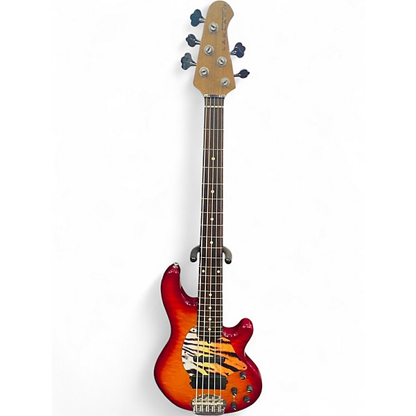 ベース Lakland Skyline Japan Series 5-String Used Lakland 55-02 Skyline Series 5 String Sunburst Electric