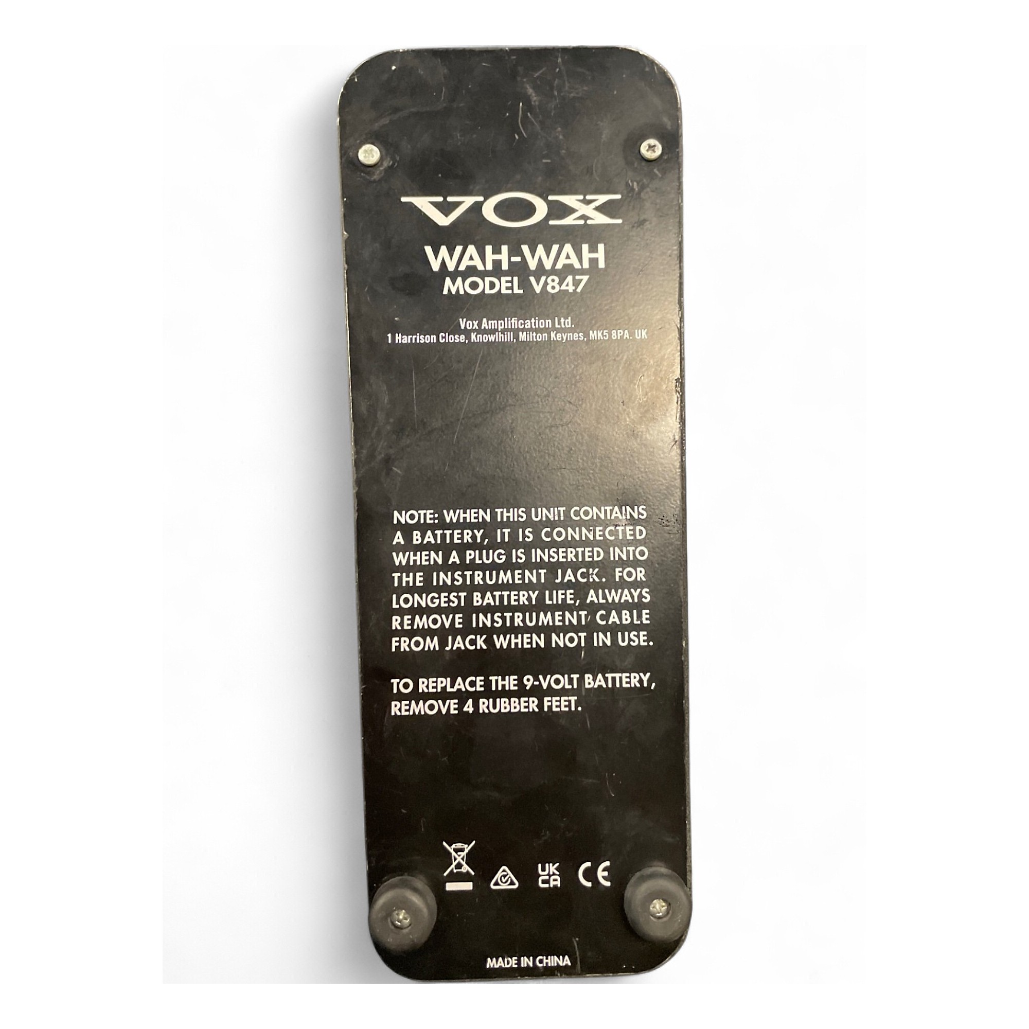 Used VOX V847 Reissue Wah Effect Pedal | Guitar Center