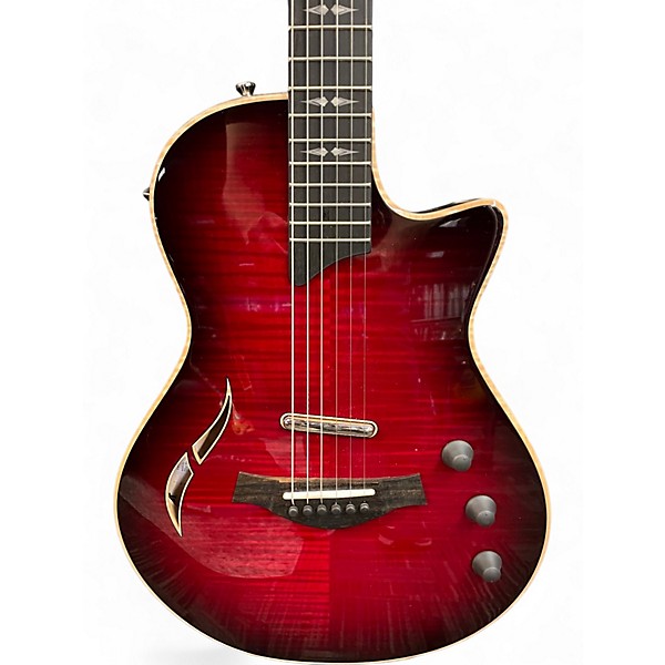Used Taylor T5Z PRO TRANS RED Acoustic Electric Guitar