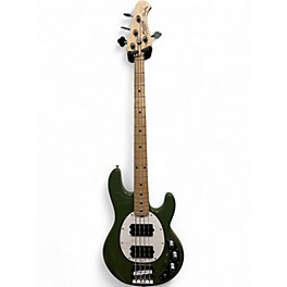 Used Sterling by Music Man stingray bass green Electric Bass Guitar