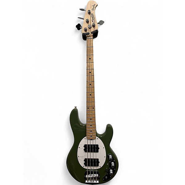 Used Sterling by Music Man stingray bass green Electric Bass Guitar