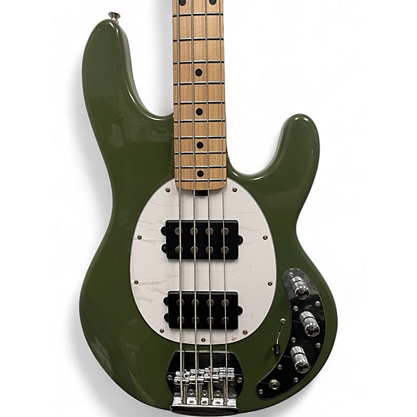 Used Sterling by Music Man stingray bass green Electric Bass Guitar