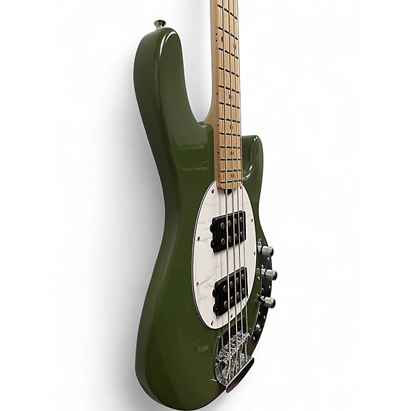 Used Sterling by Music Man stingray bass green Electric Bass Guitar