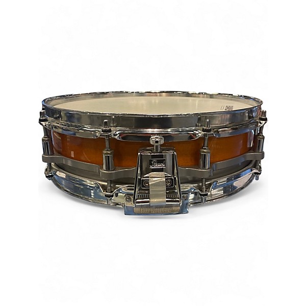 Used 1990s Pearl 14X3.5 One-Piece Shell Free Floating System Liquid Amber Drum