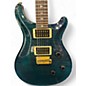 Used PRS Custom 24 10 Top Emerald Green Solid Body Electric Guitar