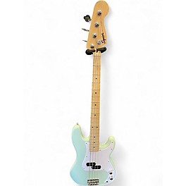 Used Squier Precision Bass SURF Green Electric Bass Guitar