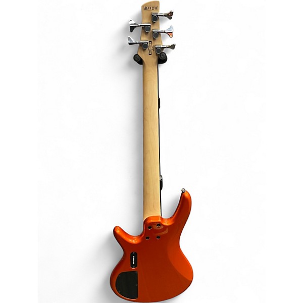 Used Ibanez GSR205 5 String Orange Electric Bass Guitar