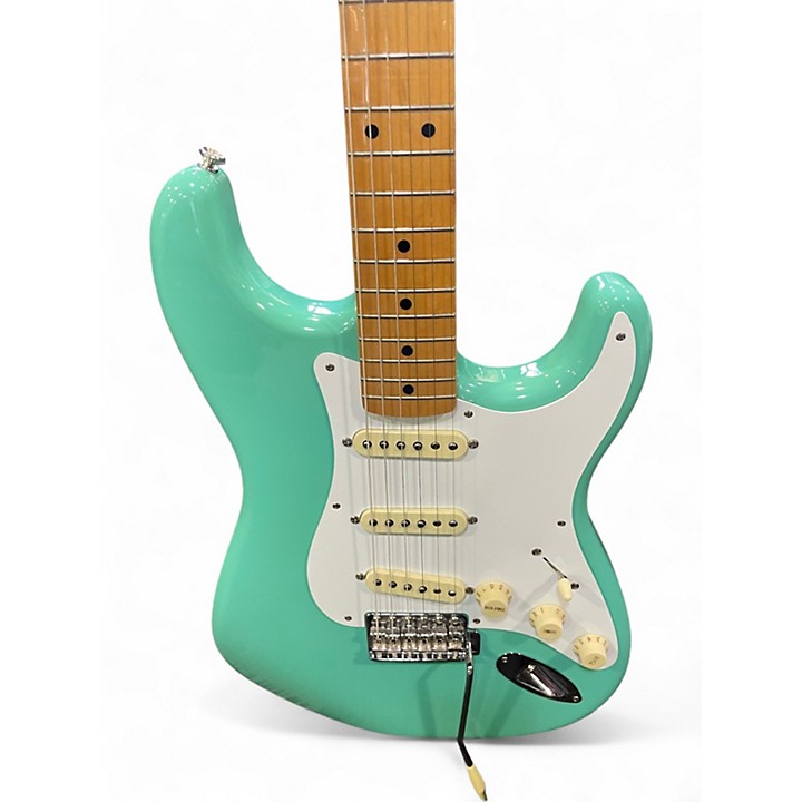 Used 2021 Fender Vintera 50s Stratocaster Surf Green Solid