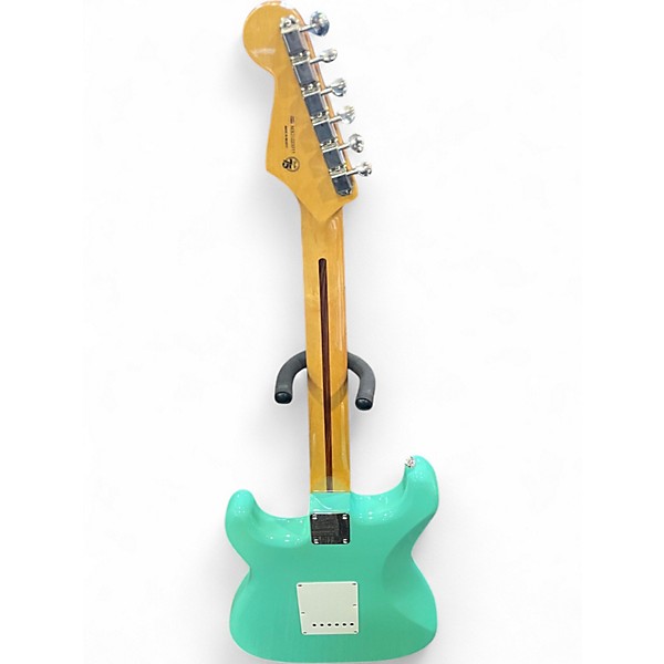 Used 2021 Fender Vintera 50s Stratocaster Surf Green Solid Body Electric Guitar