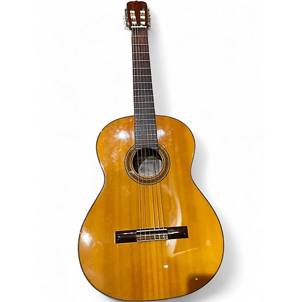 Used 1970s Takamine C128 Antique Natural Classical Acoustic Guitar