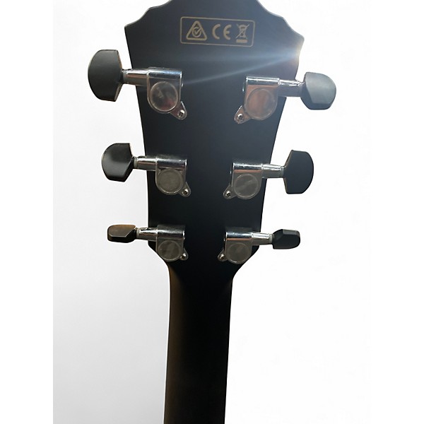 Used Ibanez AEWC400 Trans Black Acoustic Electric Guitar