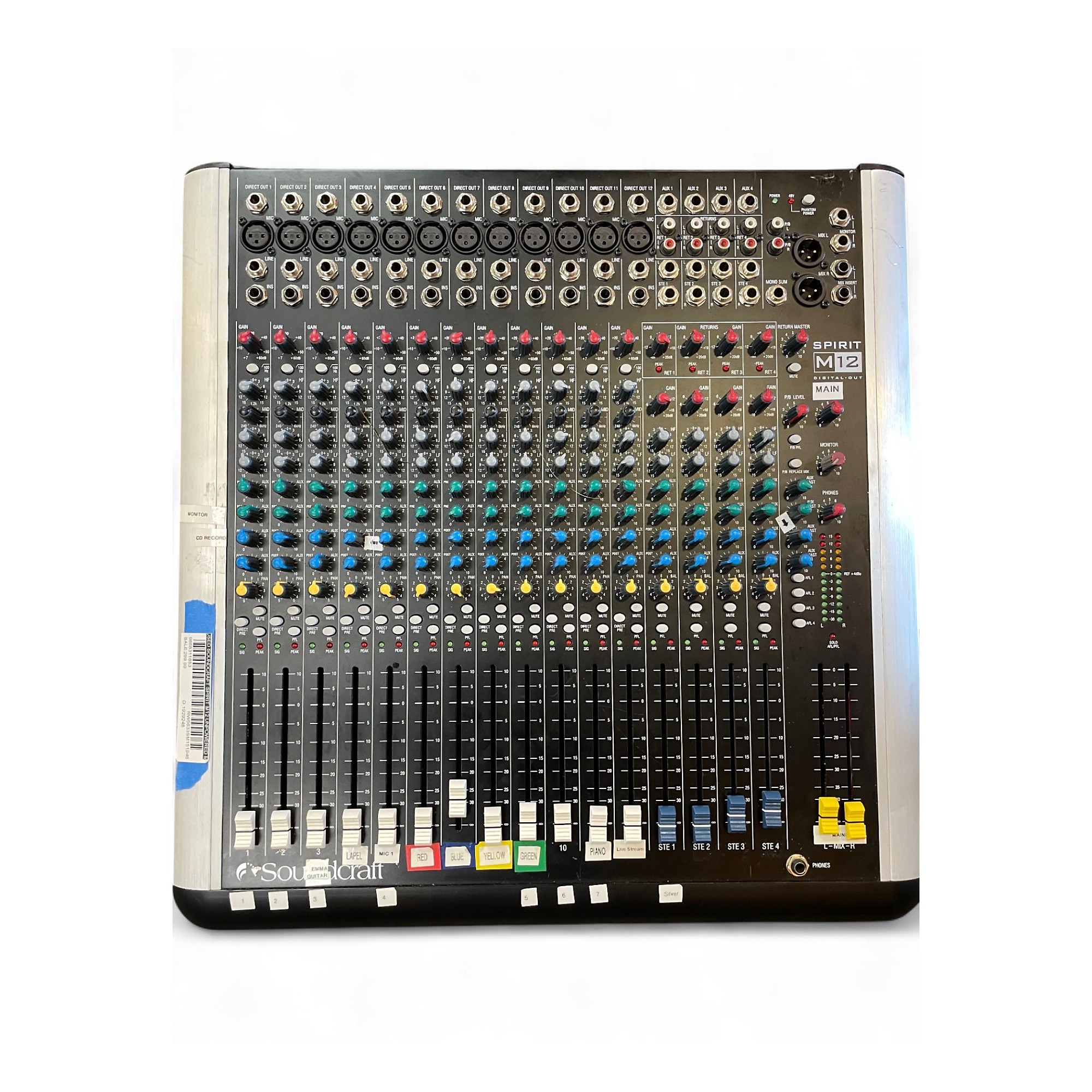 Soundcraft Spirit M12 12chミキサージャンク！ Used Soundcraft Spirit M12 Powered Mixer | Guitar Center