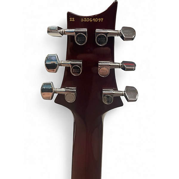 Used 2022 PRS S2 Custom 24-08 FIRE RED BURST Solid Body Electric Guitar