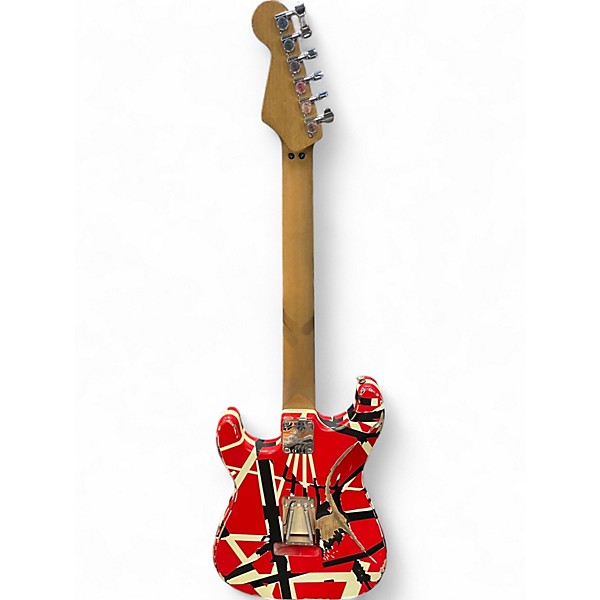 Used EVH Striped Series Frankie striped Solid Body Electric Guitar