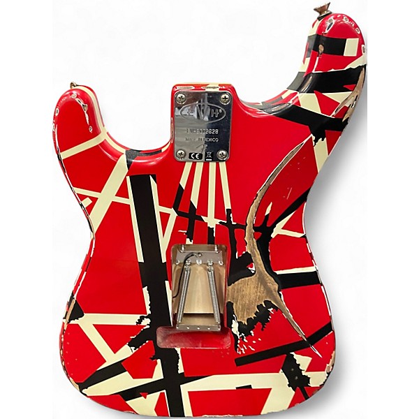 Used EVH Striped Series Frankie striped Solid Body Electric Guitar