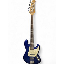 Used Hamer BZ-4 SLAMMER Blue Sparkle Electric Bass Guitar