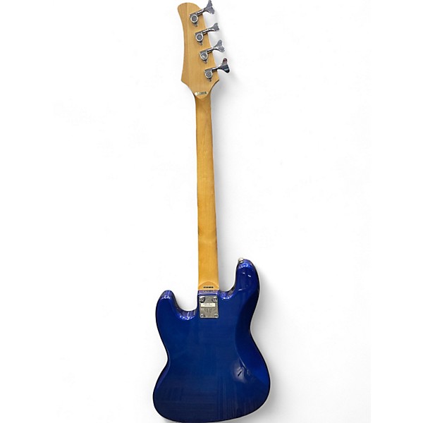 Used Hamer BZ-4 SLAMMER Blue Sparkle Electric Bass Guitar