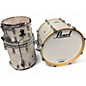 Used Pearl 3 Piece Reference Pure-Music City Custom   Pearl White Drum Kit thumbnail