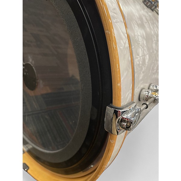 Used Pearl 3 Piece Reference Pure-Music City Custom   Pearl White Drum Kit