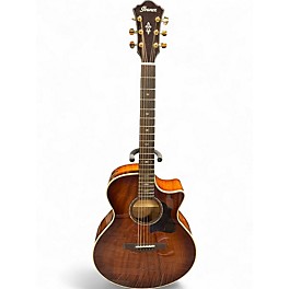 Used Ibanez AE340FMH MAHOGANY SUBURST Acoustic Electric Guitar
