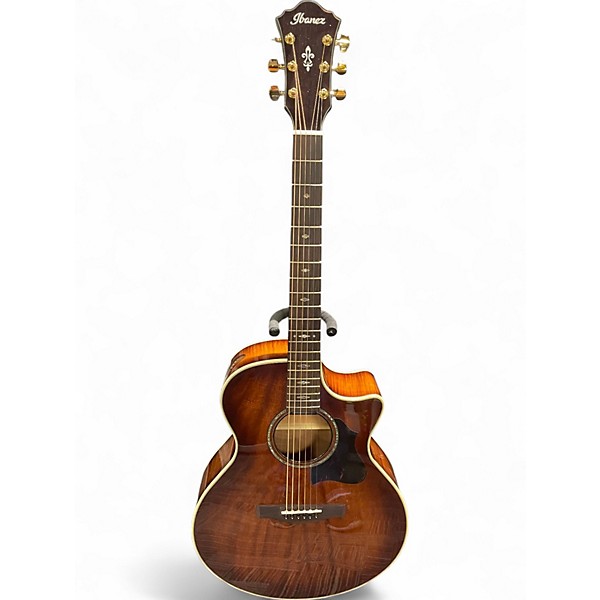 Used Ibanez AE340FMH MAHOGANY SUBURST Acoustic Electric Guitar