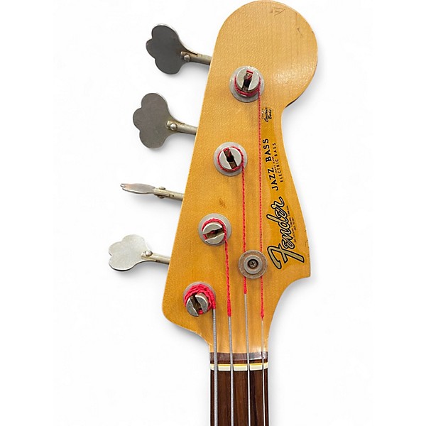 Used Fender Custom Shop 1960s Relic Jazz Bass Black Electric Bass Guitar