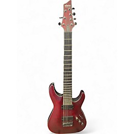 Used Schecter Guitar Research Blackjack ATX Red Solid Body Electric Guitar