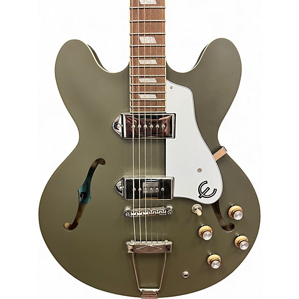 Used Epiphone Casino Hollowbody Olive Green Hollow Body Electric Guitar